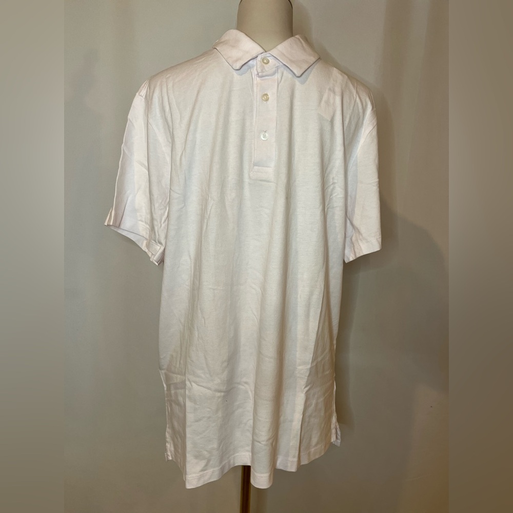 J.Crew Sueded cotton polo shirt in shell pink - Picture 6 of 8
